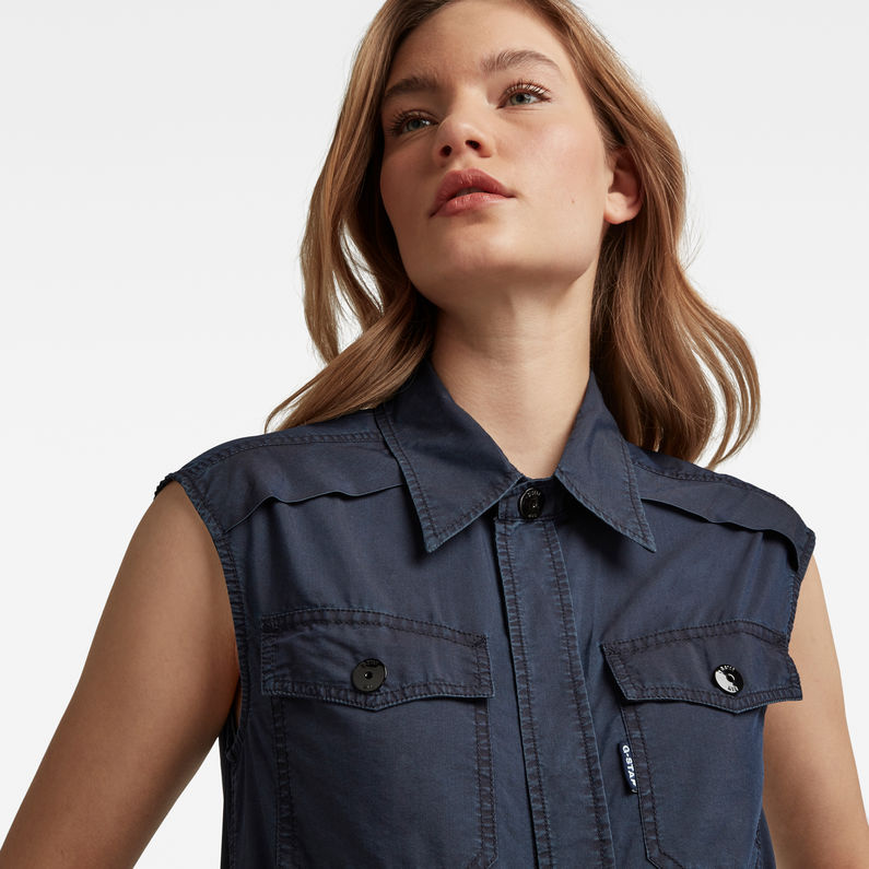 G-Star RAW® Wrap Hemd Dunkelblau