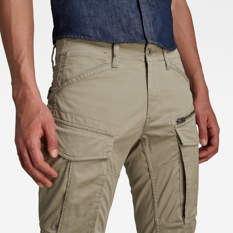 G-Star RAW® Rovic Zip 3D Tapered Broek Beige detail shot