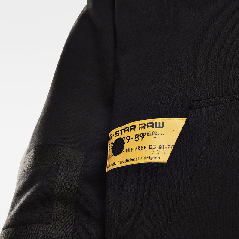 G-STAR® E Graphic Sweater Zwart detail shot