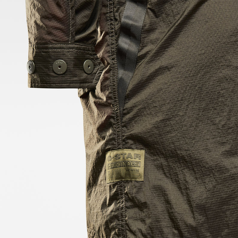 G-STAR® E Reversible Parka 2 in 1 Green fabric shot