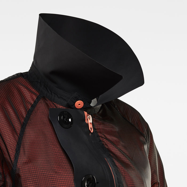 G-STAR® E Trenchcoat Schwarz detail shot