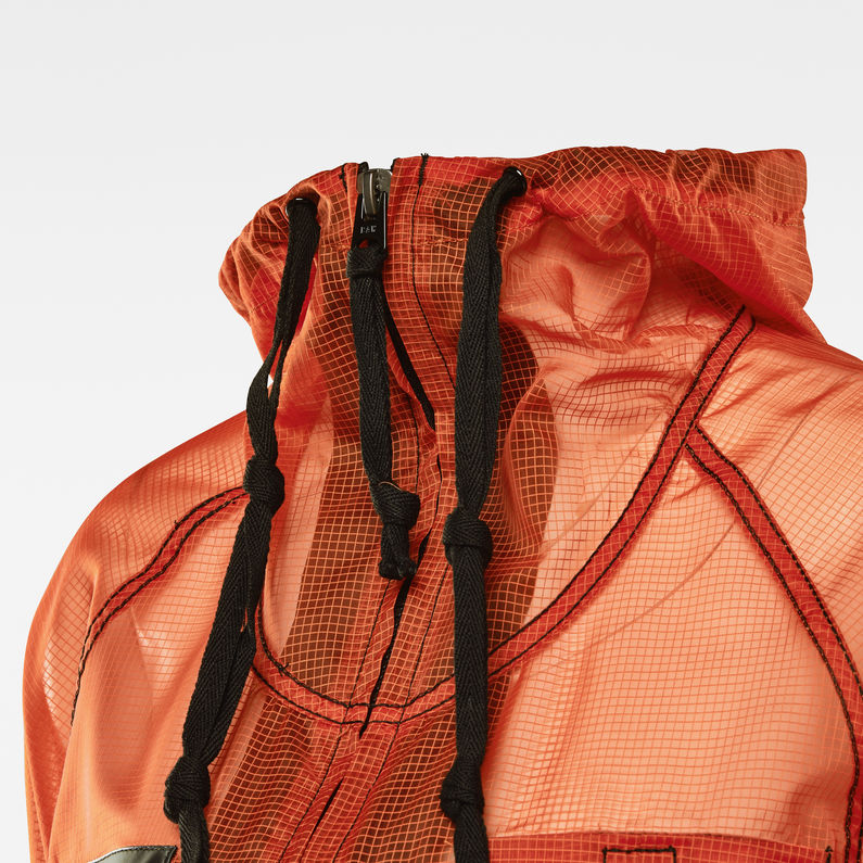 G-Star RAW® E Windbreaker Orange detail shot