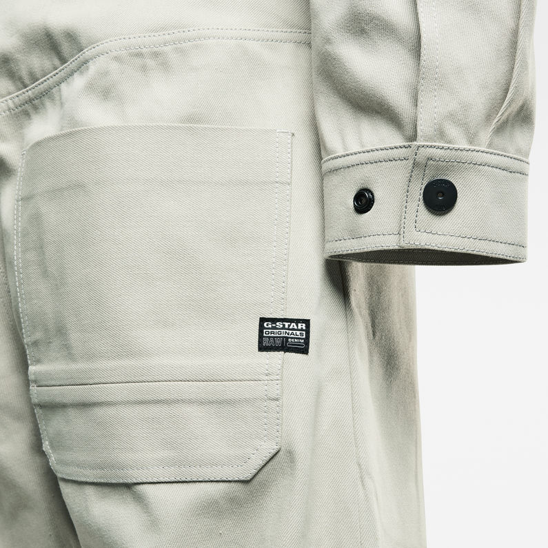 G-Star RAW® GSRR Selvedge Boilersuit Grau detail shot