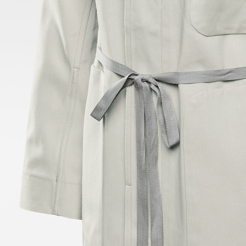 G-STAR® GSRR Selvedge Dust Mantel Grau fabric shot