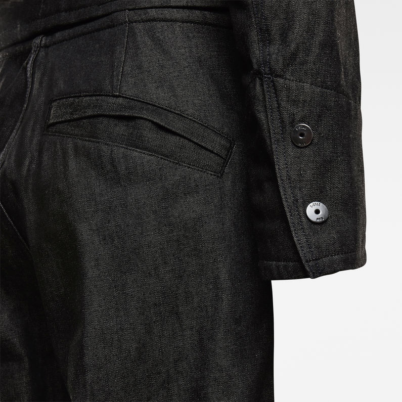 G-STAR® E Moto Uniform Jumpsuit Black fabric shot