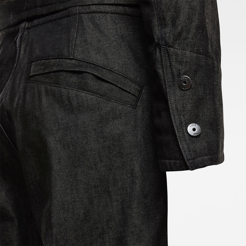 G-Star RAW® E Moto Uniform Jumpsuit Black fabric shot