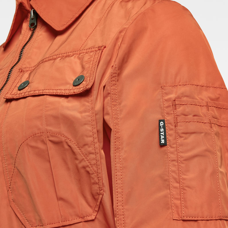 G-STAR® E Aero Straight Jumpsuit Orange detail shot