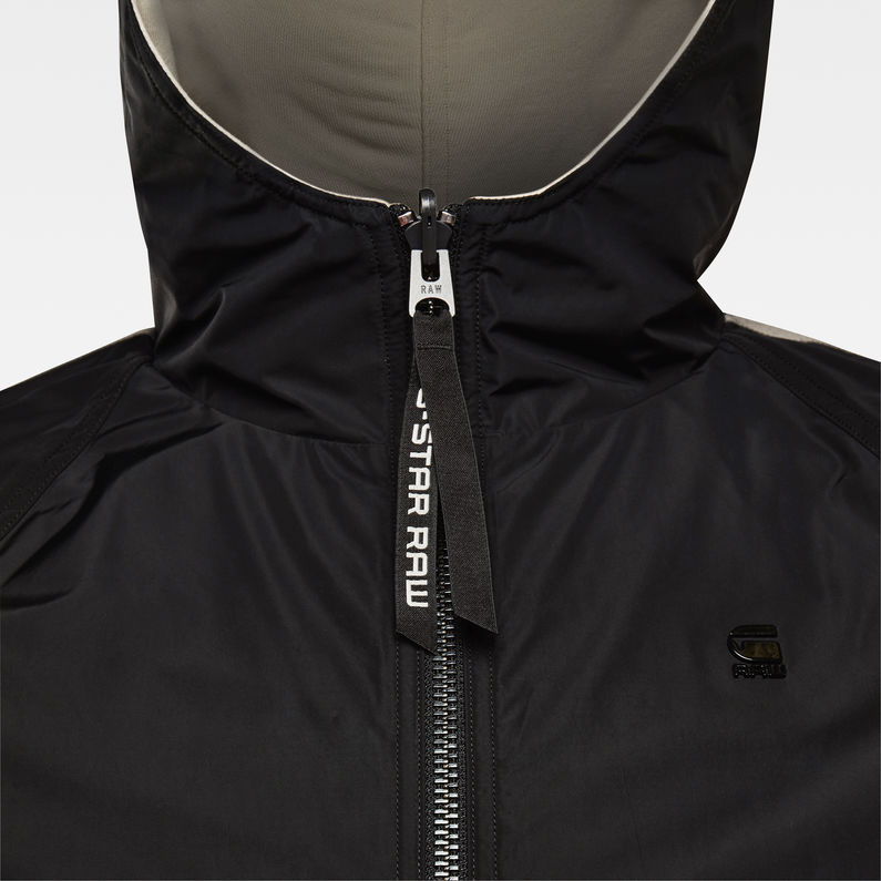 G-STAR® Sudadera con capucha Reversible E Woven Zip Through Negro