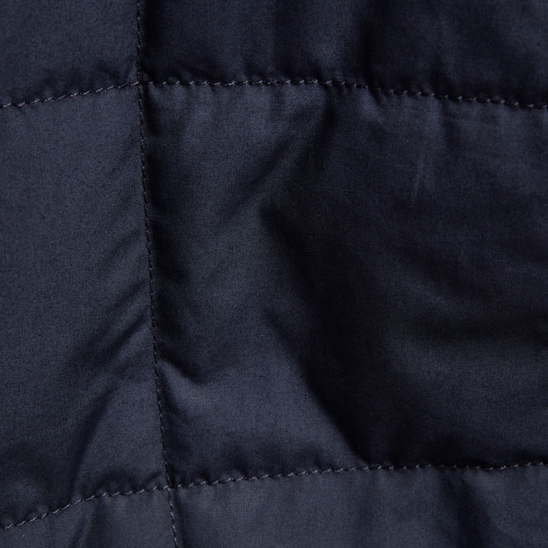G-Star RAW® Quilted Overshirt Dark blue fabric shot