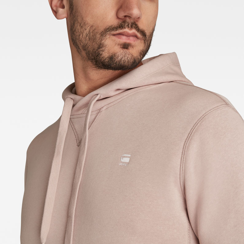 G-Star RAW® Premium Core Hooded Sweater Pink detail shot