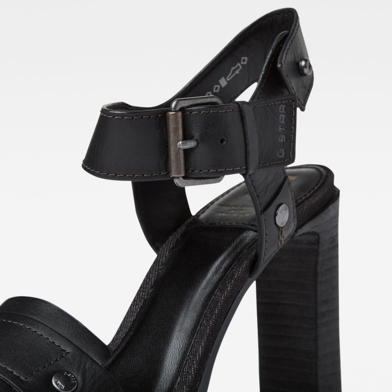 G-Star RAW® Corset Heel Sandalen Zwart detail