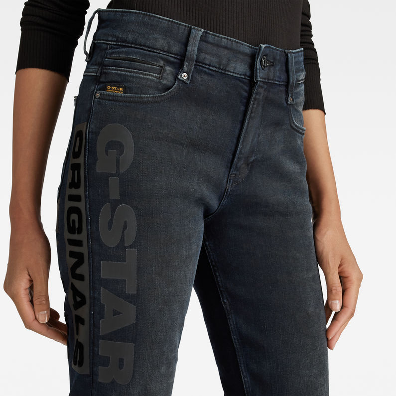 G-Star RAW® Jean Noxer Straight Artwork Bleu foncé