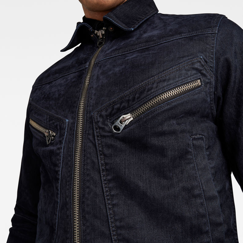 G-STAR® Air Force Denim Jacket Dark blue detail shot