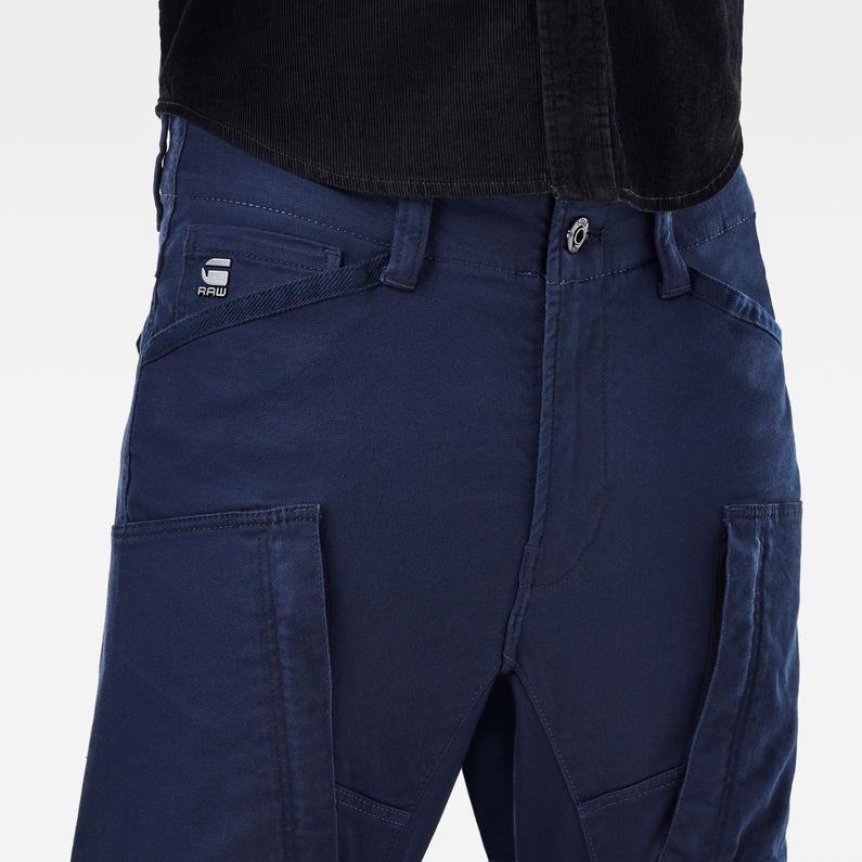 G-Star RAW® Zip Pocket 3D Skinny Cargo Pants Dark blue detail shot