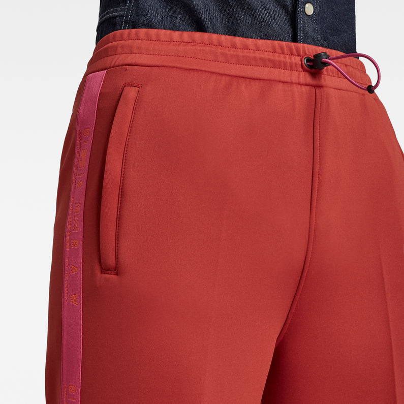 G-Star RAW® Branded Tape Track Pants Red detail shot
