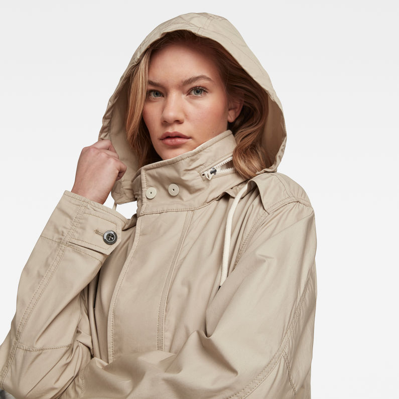 G-Star RAW® Fishtail Parka Beige detail shot