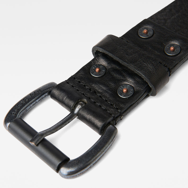 G-STAR® Dast Belt Black detail shot buckle