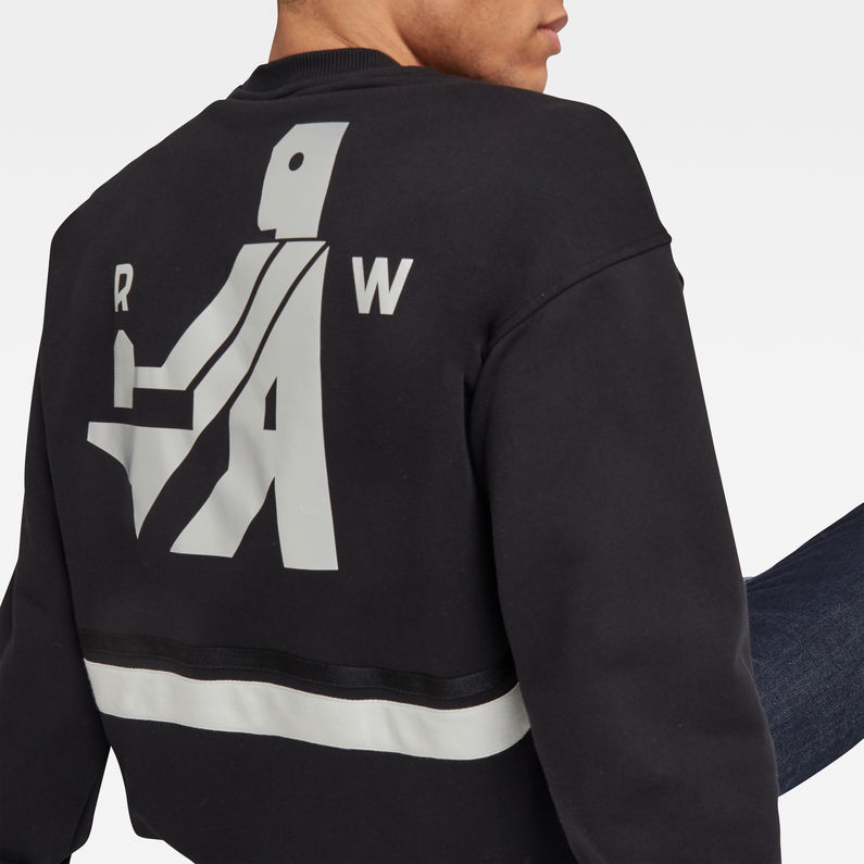 G-Star RAW® Hammer Raw Sweater Black detail shot