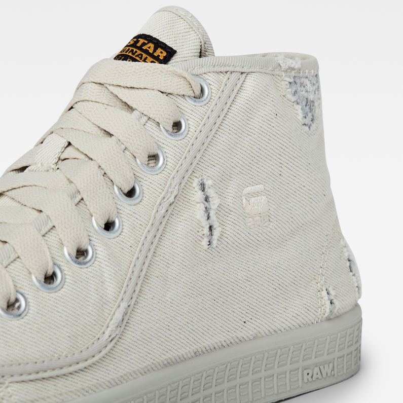 sneakers with raw denim