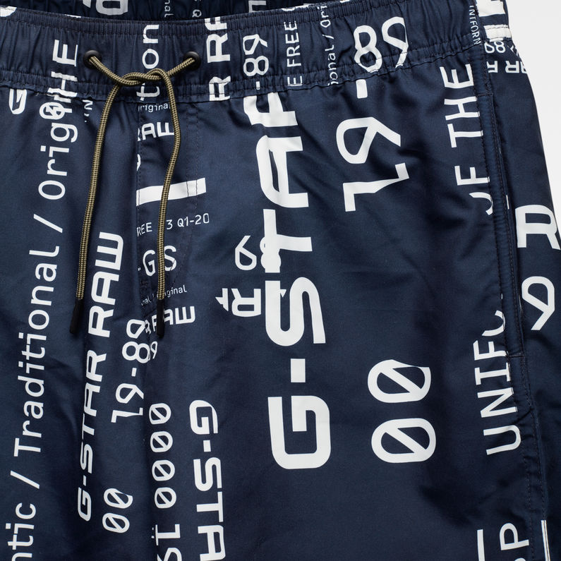 G-Star RAW® Dirik Zip All Over Printed Swimshorts Multi color detail shot