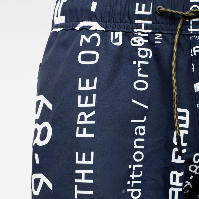 G-Star RAW® Dirik Zip All Over Printed Swimshorts Multi color fabric shot