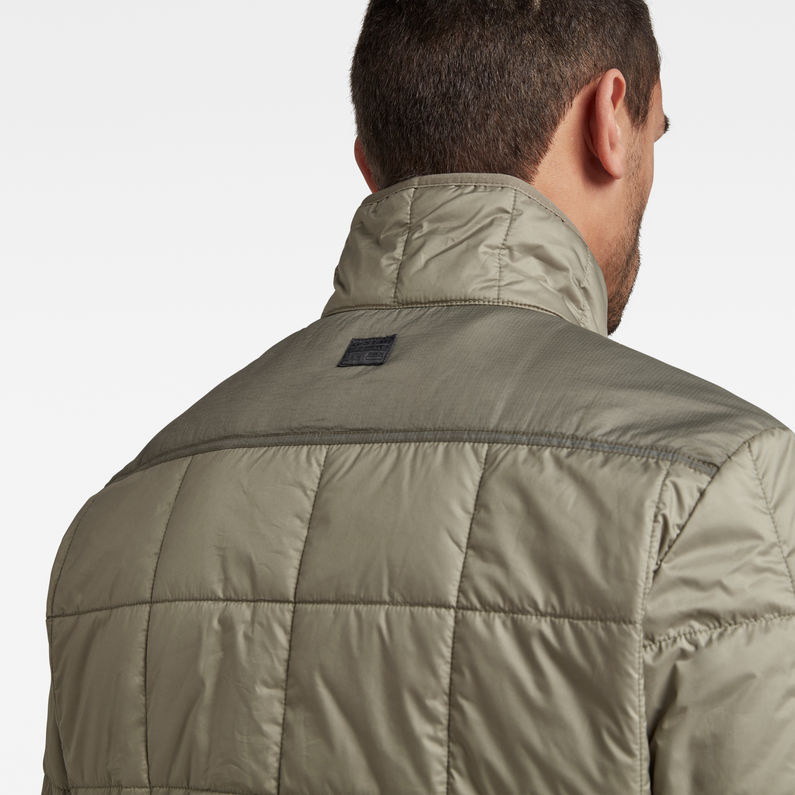 G-Star RAW® Lightweight Quilted Jacket Green detail shot