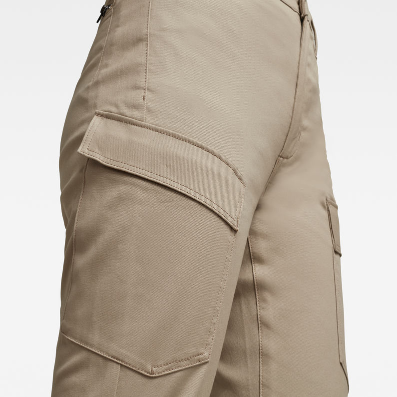 G-Star RAW® High G-Shape Cargo Skinny Pants Beige detail shot