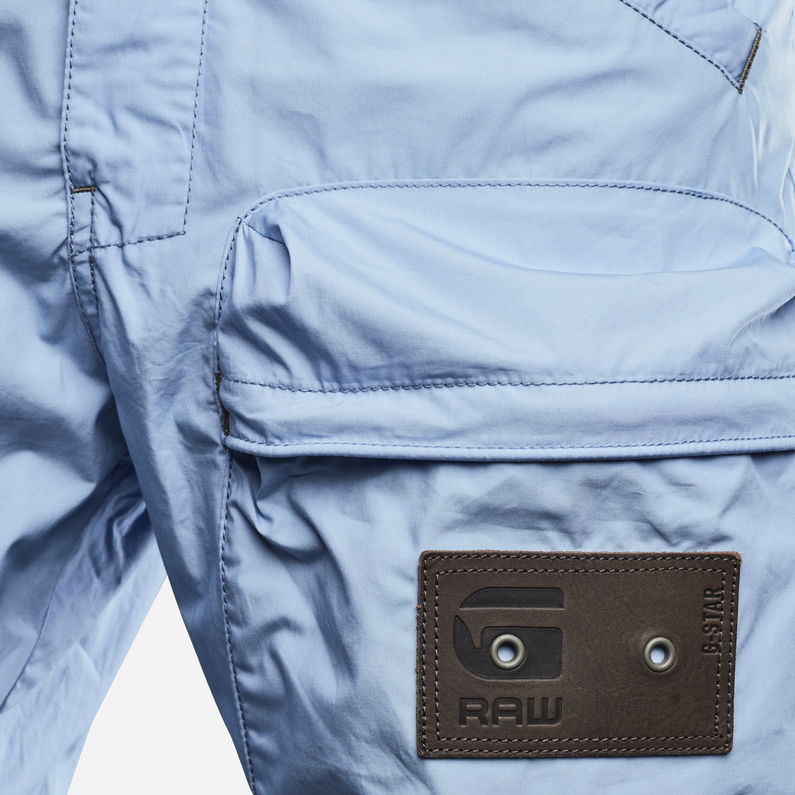 G-STAR® E Lined Relaxed Tapered Cargo Broek Midden blauw fabric shot