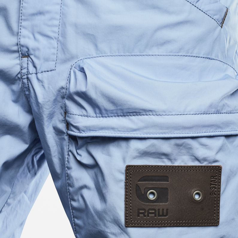 G-Star RAW® Pantalon E Lined Relaxed Tapered Cargo Bleu moyen fabric shot