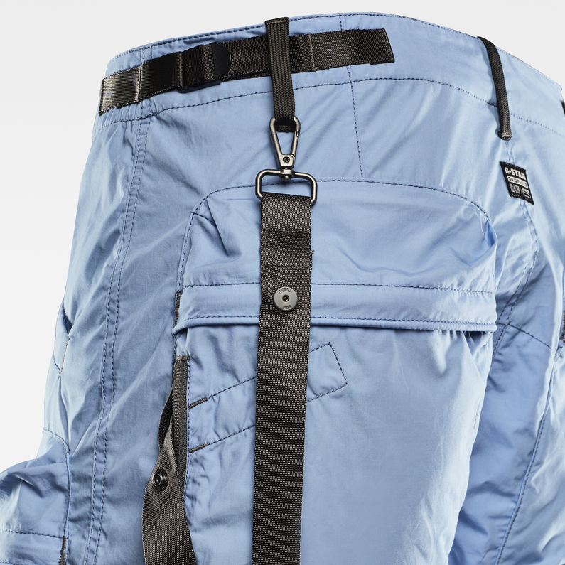 G-Star RAW® E Lined Relaxed Tapered Cargo Broek Midden blauw detail shot