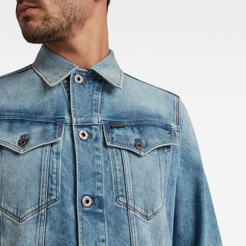 G-Star RAW® 3301 Slim Jacket Light blue detail shot