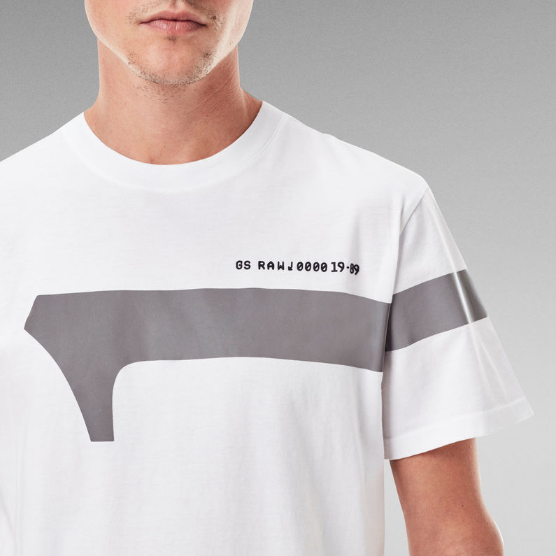 G-Star RAW® 1 Reflective Graphic T-Shirt Weiß
