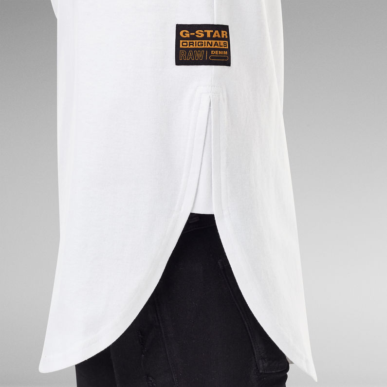 G-STAR® Long Slit Tee White
