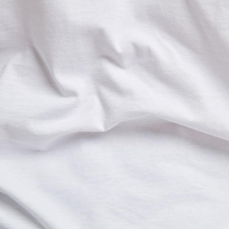 G-Star RAW® Camiseta Originals Stripe Logo Blanco