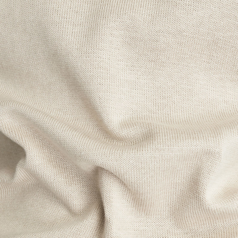 G-Star RAW® Classic Sport Knitted Sweater Beige fabric shot