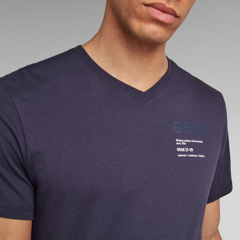 G-Star RAW® T-shirt G-Star Chest Graphic Bleu foncé