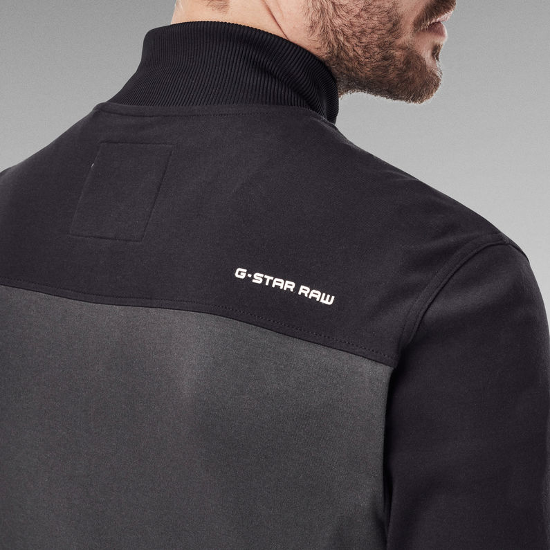 G-Star RAW® Lightweight Box Graphic Zip Through Sweater Black