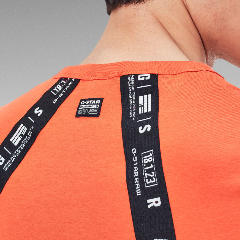 G-STAR® T-shirt Sport A Tape Orange