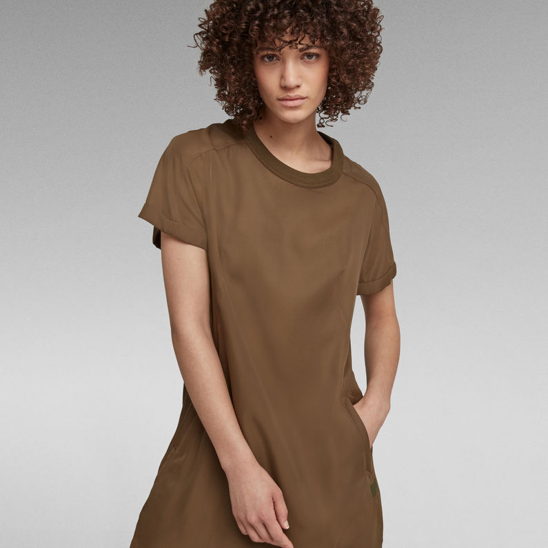 G-Star RAW® Woven Tee Dress Green