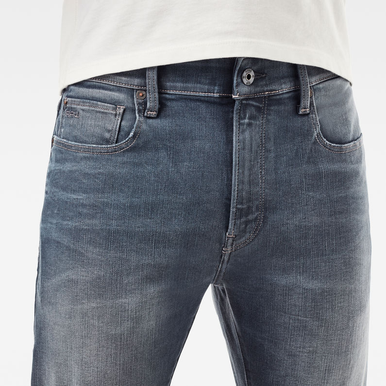 G-Star RAW® 3301 Slim Shorts Dark blue detail shot buckle