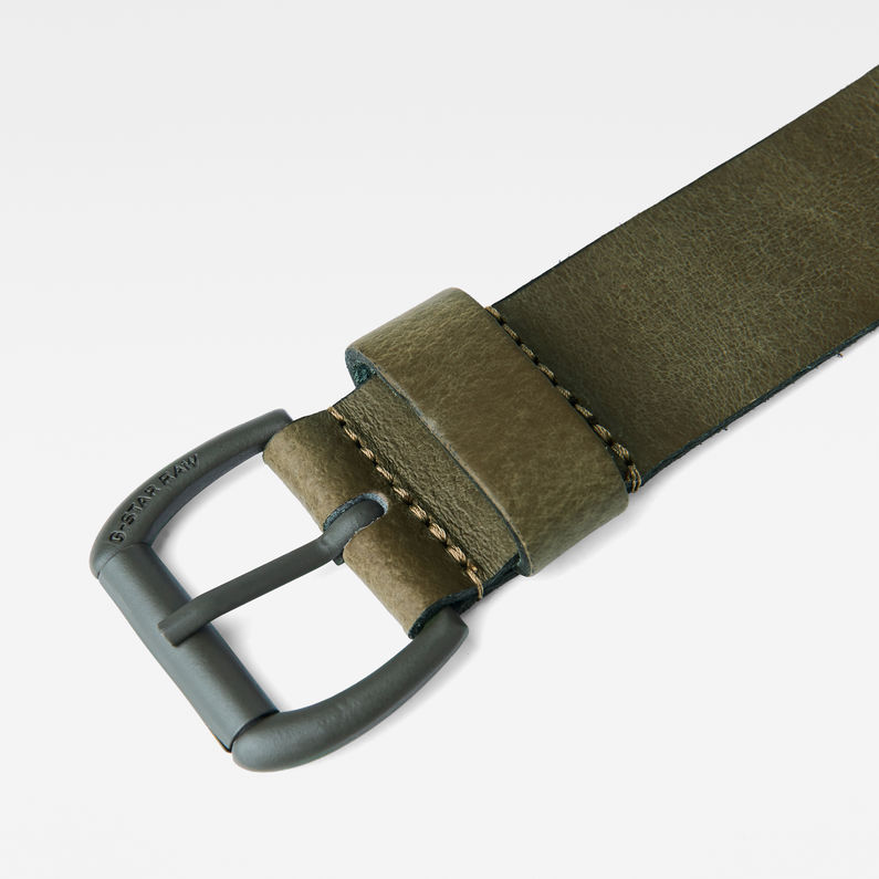 G-STAR® Double Belt Green detail shot buckle