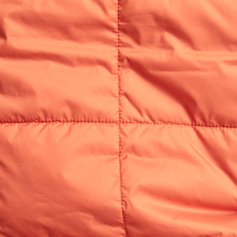 G-Star RAW® Lightweight Quilted Vest Orange fabric shot