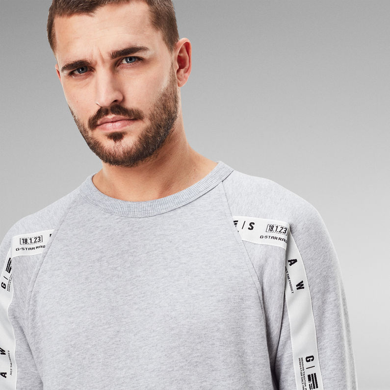 G-STAR® Raglan Taping Sweater Grey
