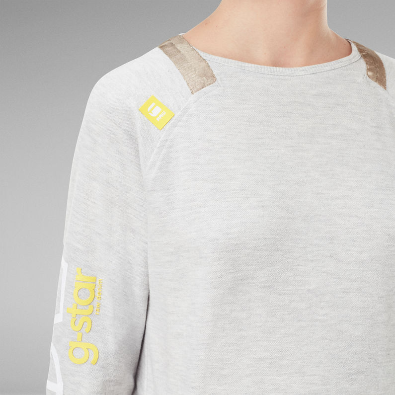 G-Star RAW® Lightweight Sleeve Print Sweatshirt Beige