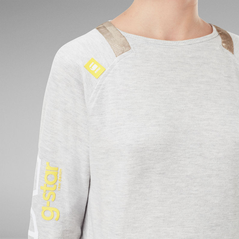 G-Star RAW® Sweat Tweater Sleeve Print Beige