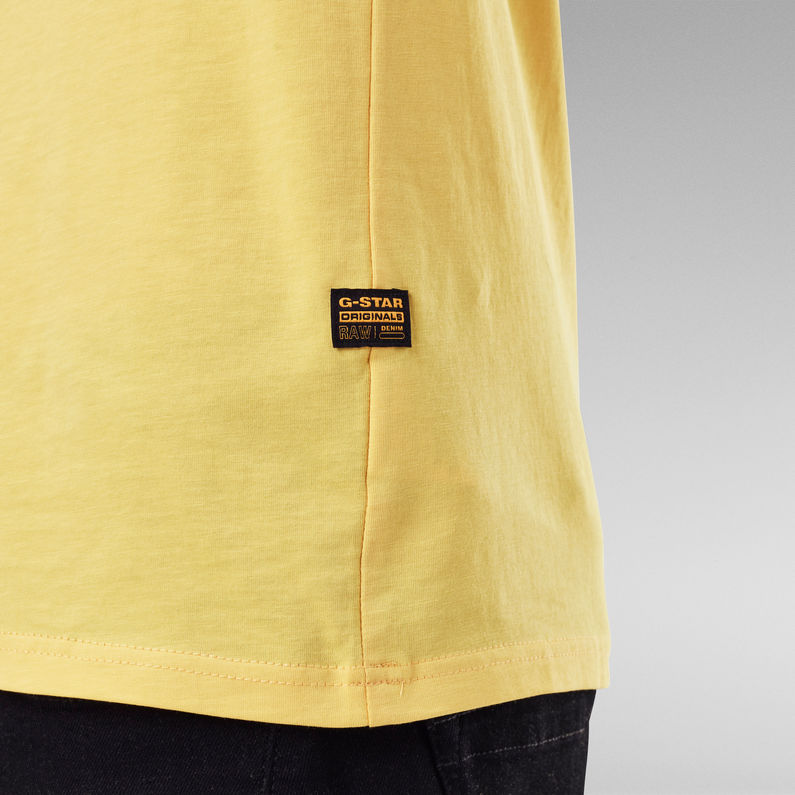 G-Star RAW® Originals Stripe Logo T-Shirt Yellow