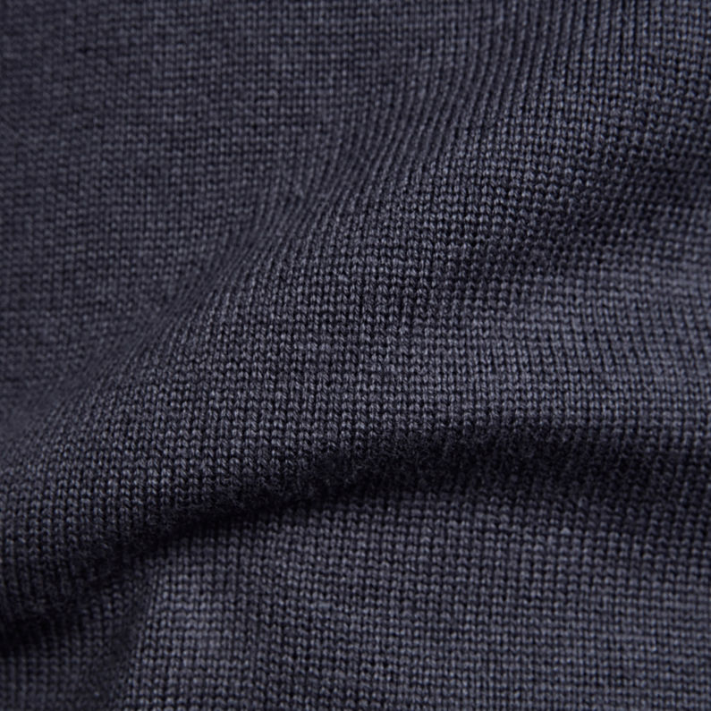 G-STAR® Classic Sport Knitted Sweater Dark blue fabric shot