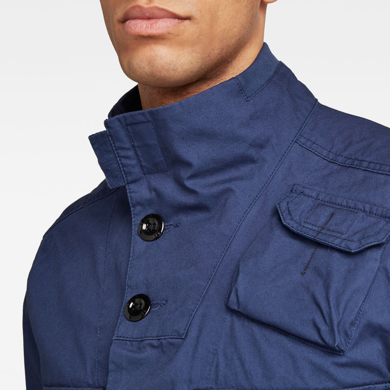 G-Star RAW® Utility Straight Overshirt Dark blue detail shot
