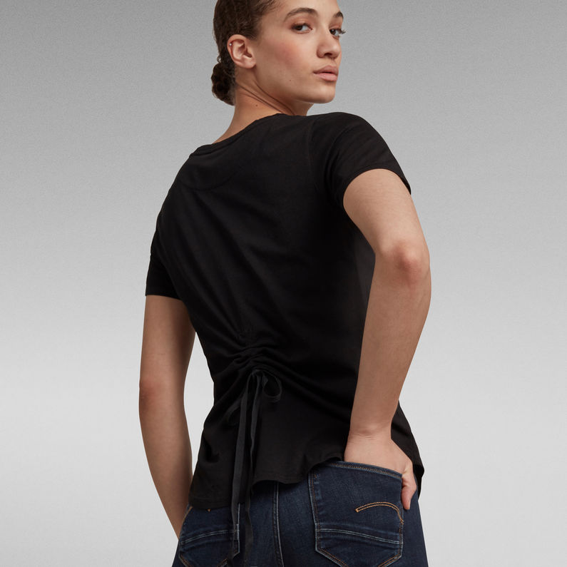 G-STAR® Adjustable Back Slim Fit Tee Black