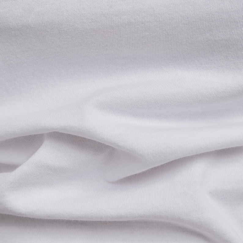 G-Star RAW® T-shirt Slim Fit Tulip Print Blanc